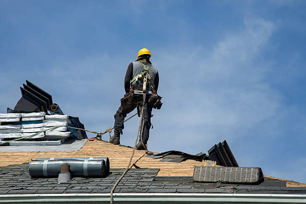 Professional Roof Replacement technician working in Sagamore Beach, MA